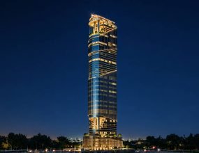 1970 Office Tower in Dark
